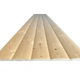 Blockhausprofil, Blockhausprofilbretter, Profilbretter Profilholz Fassadenprofil Fasebretter, Halbrund 22mm x13.6cm Länge:200cm 2m 11St