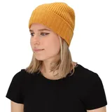 halsüberkopf Accessoires Strickmütze Rippstrickmütze Wolle/Kaschmir (1-St) Mütze aus Kaschmir und Wolle beige