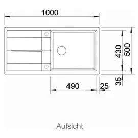 Blanco Metra XL 6 S anthrazit + Excenterbetätigung