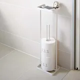 Yamazaki Tower Toilettenpapierhalter, Metall, Weiß,