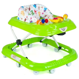 BoGi Lauflernwagen Gehfrei Lauflernhilfe Lauflernwagen Babywalker mit Spielset grün