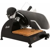 Berkel Red Line 300 Aufschnittmaschine schwarz - Schneidemaschine+ handgefertigtes Einlegebrett aus Eiche, SONDERANGEBOT