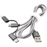 Exsys EX-K1403 USB Kabel 1 m USB 2.0 USB A Silber