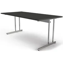 Kerkmann Schreibtisch Artline 180 cm Glas anthrazit