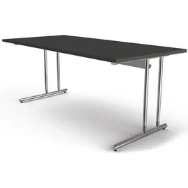 Kerkmann Schreibtisch Artline 180 cm Glas anthrazit