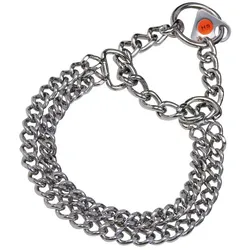 Hundehalsband Hs Sprenger Silberfarben 2 mm Double Verbindungen 55 cm