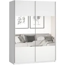 masseno Schwebetürenschrank BETTINA 120 x 210 x 61 cm Weiß