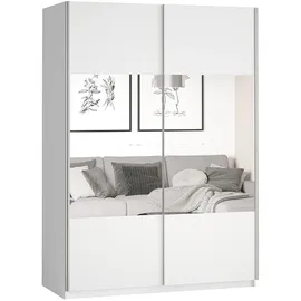 masseno Schwebetürenschrank BETTINA 120 x 210 x 61 cm Weiß