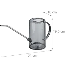 Relaxdays Gießkanne Zimmerpflanzen 1 l 2er Set