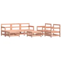 vidaXL 7-tlg. Garten-Lounge-Set Massivholz Douglasie