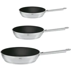 Rösle Pfannenset ELEGANCE 3-tlg. Edelstahl PTFE ProPlex schwarz