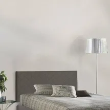 Talamo Italia Bettkopfteil Cleo, Kopfteil aus Kunstleder an der Wand, 100% Italy, geeignet für ein Queen-size-bett, Cm 130x60, Turteltaube - Grau