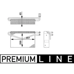 Verdampfer Klimaanlage MAHLE AE 67 000P