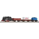 Piko H0 (1:87) 57113 - Start-Set mit Bettung Güterzug