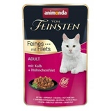 Animonda Vom Feinsten Adult Kalb + Hühnchenfilet Katzenfutter nass