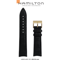 Hamilton Leder Jazzmaster Band-set Leder-schwarz-20/18 H690.425.101 - schwarz