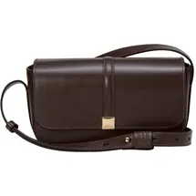 Marc O'Polo "mit edlem Magnetverschluss", Damen, Gr. B/H/T: 7cm x 11cm x 12cm, braun (shaded braun), Leder, unifarben, Taschen Umhängetasche