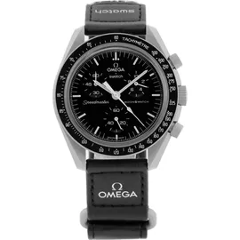 Swatch Omega Moonswatch Mission to the Moon - Schwarz/Schwarz
