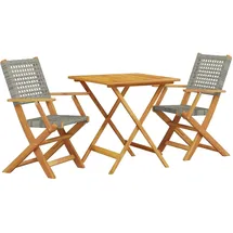 vidaXL Bistroset 3-tlg. Grau