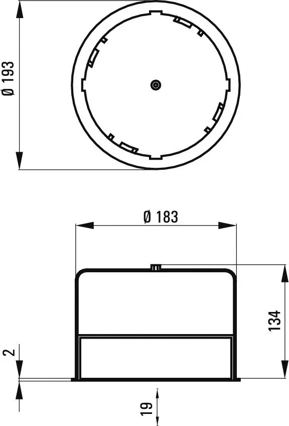 WHD Eingießtopf EGT14/2A ws