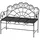 Outsunny Gartenbank 107 x 56 x 92 cm Schwarz