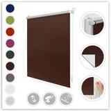 Lichtblick Thermo-Rollo Klemmfix 90 x 220 cm braun