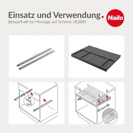 HAILO 1225369 Multideckel 600 dunkelgrau für ALLEGRO und SEPARATO K | Dunkelgrau