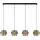 Nova Luce Sianna 4-flg. E27 60 cm rund gold, schwarz
