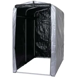 MCW Fahrradgarage MCW-N61 Foliengarage Aufbewahrungsgarage Alu UV-Schutz wasserfest 201x121x201cm silber