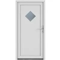 Solid Elements Nebeneingangstür 8001  (98 x 198 cm, DIN Anschlag: Rechts, Weiß)
