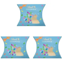 Lindt Schokolade | GOLDHASE Cut Out Kissenpackung | 39g | Edler Schokoladenhase aus Vollmilch-Schokolade mit dekorativem Cut-Out Design | Schokoladenhase | Oster-Geschenk für Familie & Freunde