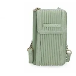 Pepe Jeans für Damen. 7555334 Aurora grünes Handy Portemonnaie -11x20x4cm (OSFA), Lässig, Synthetisch