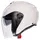 AGV Irides E2206, Motorrad Jet-Helmet, Unisex, Helm mit Kratzfestes Visier mit UV-Schutz, Materia White, XXL
