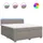 vidaXL Boxspringbett 180 x 200 cm Taupe