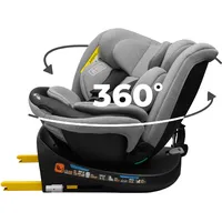 Kindersitz Auto 9-36 kg mit ISOFIX 360°drehbar – Babysitz Auto Gruppe 0+1/2/3 i-Size 40-150cm – Reboarder, Autositz mit 8-stufige Rückenlehnenverstellung, Verstellbare Kopfstütze 24cm