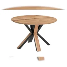 möbelliebling Runder Esszimmertisch 105 x 77 x 105 cm Akazie naturfarben