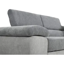 Mirjan24 Ecksofa Cotere Cord, L-Form Eckcouch mit Schlaffunktion und Bettkasten (Farbe: Poso 39, Seite: Links) - Braun