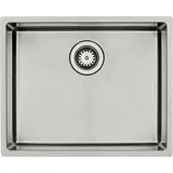 Lavabo KUBUS 500 soft Edelstahlspüle mit Raumsparventil / Ausschnittmaße: 515 x 415 / Spüle / Lavabo / Designspüle