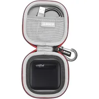 RLSOCO Tasche für Crucial X9/X10 Pro/X9 Pro/X6 Portable SSD Festplatte 2TB/1TB/4TB/500GB & für X9 Pro für Mac 4TB/2TB/1TB Portable SSD Festplatte