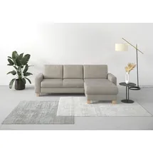 Home Affaire Ecksofa HOME AFFAIRE "Summer L-Form", grau (steel), B:249cm H:91cm T:164cm, 95% Polyester, 5% Polyamid, Sofas, Ecksofa, mit Recamiere, mit oder ohne Bettfunktion und Bettkasten, Cord-Bezug