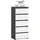 akord furniture factory Kommode AKORD CL5 40 x 92 x 35 cm Graphitgrau / Weiß