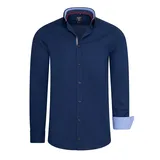 RUSTY NEAL Langarmhemd Blau S