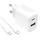PURO PROLITE 25W USB-A / USB-C Wandladegerät - Weiß