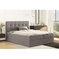 Kaiser möbel Boxspringbett mit matratze und bettkasten, Schlafbett LUDANO