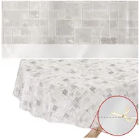 ANRO Wachstuchtischdecke Wachstuch Vinyl abwischbar Wachstischdecke Tischdecke Rund 100cm