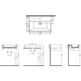 Isvea SistemaZ Waschtisch 60 x 42 cm (10SF50060)