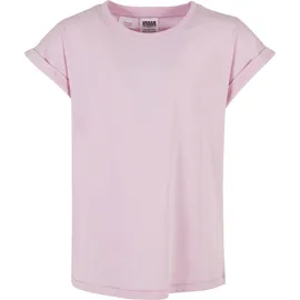 URBAN CLASSICS Mädchen, T-Shirt Girls Organic Extended Shoulder Tee 2-Pack purpleday/girlypink 110/116 - 110-116