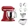 KitchenAid Artisan 5KSM175 Empire Rot Glasset mit Glasschüssel
