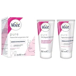 Veet Essential Inspirations Gesichts-Haarentfernungs-Creme Set Rasierer & Enthaarungstools 100 ml Damen