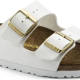 Birkenstock Arizona Birko-Flor Lack schmal patent white 37